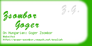 zsombor goger business card